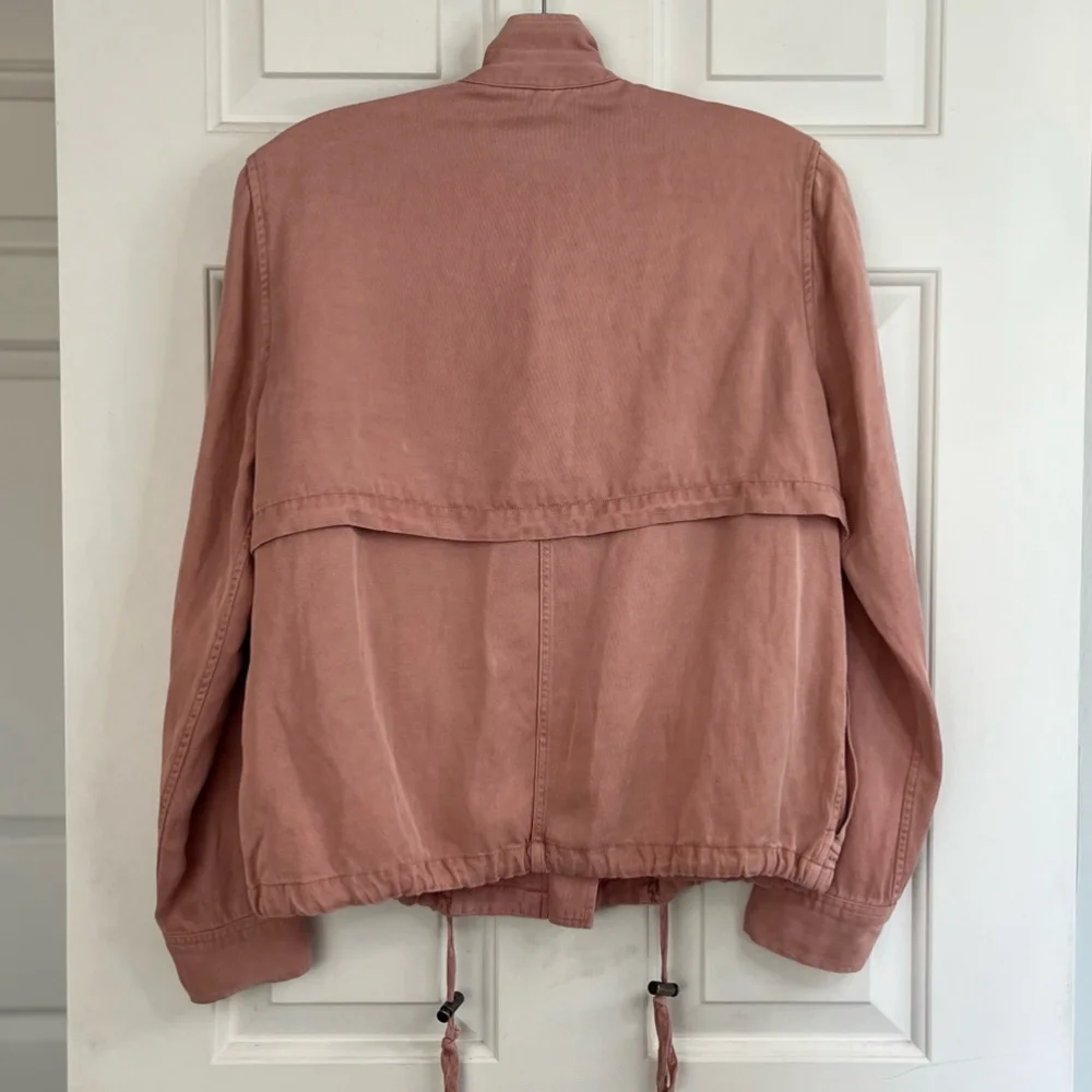 SOLD 💟 RAILS Collins Utility Linen Blend Jacket in Rose Dust Size Small - Picture 8 of 16